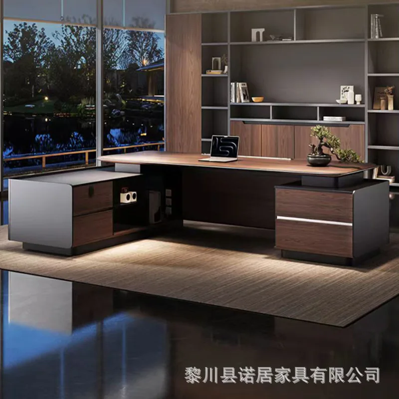 CEO Desk,Boss Table,Source Factory Boss , Office Executive , President'S , Manager'S Desk And Chair Set