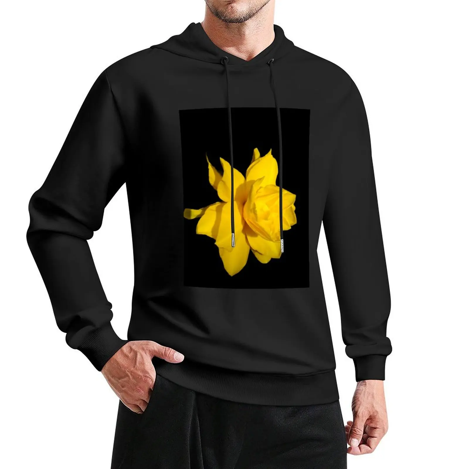 Flower Narcissus Pullover Hoodie men clothing autumn new products graphic t shirts men men's sweat-shirt set new hooded tee