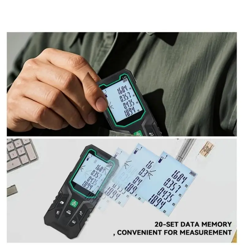 652F Rangefinder Area Calculation LCD Display Distance Meter Portable