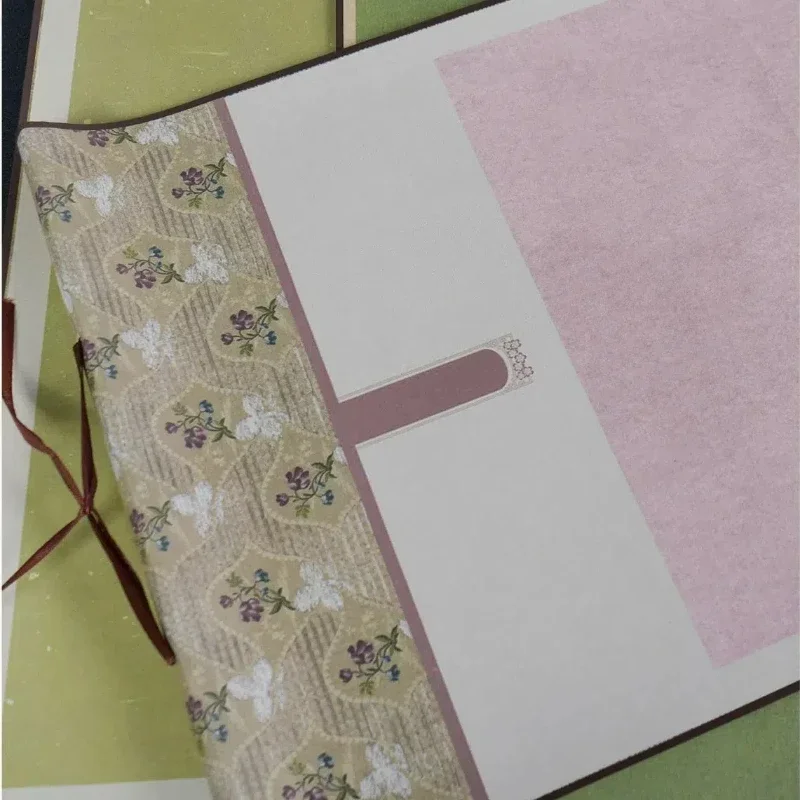 Blank Half Ripe Xuan Paper Scroll Calligraphy Painting Rice Paper Hanging Scroll Creative Cultural Hanging Vertical