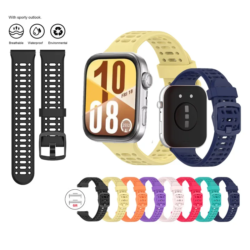 

Sports Waterproof Strap for Huawei Watch Fit 4-3-2 / Fit4 Pro / Fit New-SE-Special Edition Silicone Bracelet