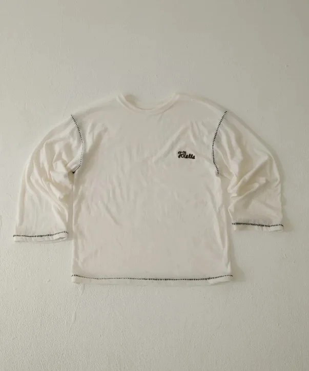 Frühling Neue Lose Lange Sve runde Ne Farbe Blo T-shirt frauen Bequeme Baumwolle Polyester Feuchtigkeit ng Pendeln Sle