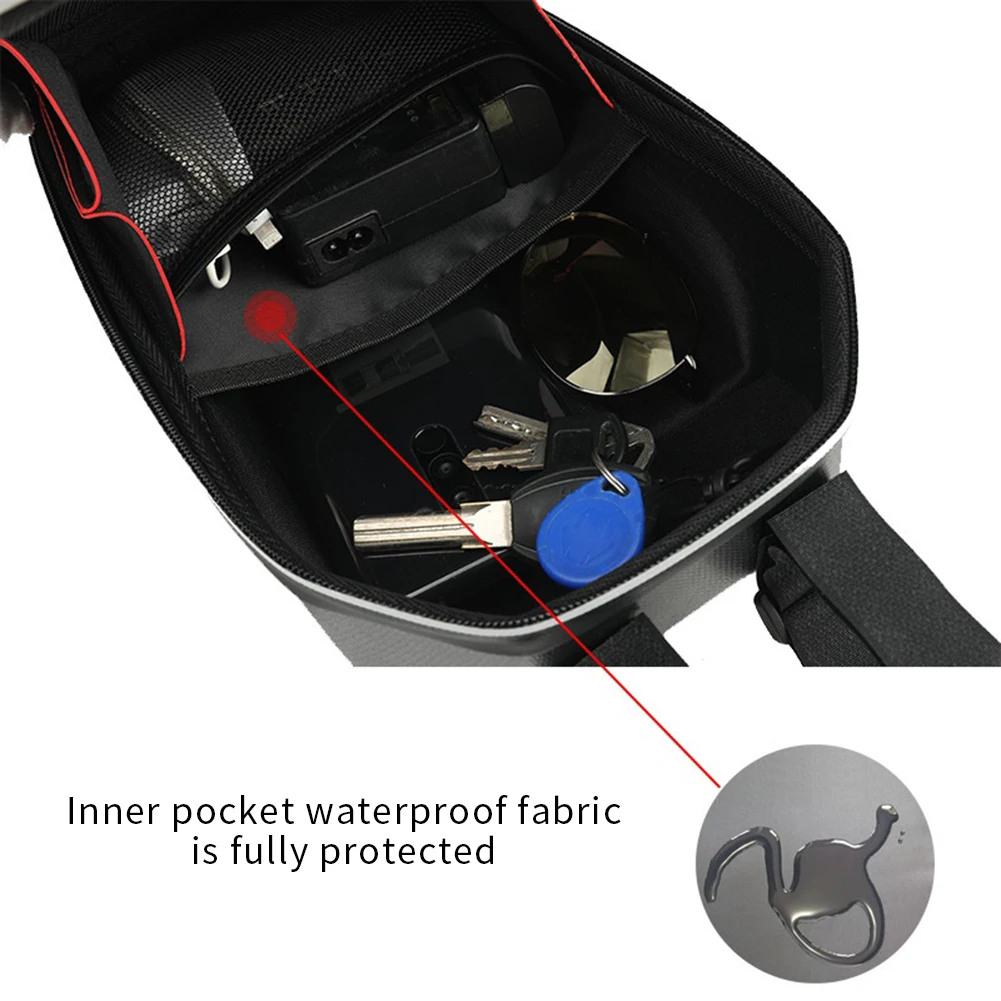 

2L/4L/5L Electric Scooter Bags Accessories Waterproof EVA Hard Shell Scooter Front Bag Bike Bicycle Parts Skateboard Hanging Bag