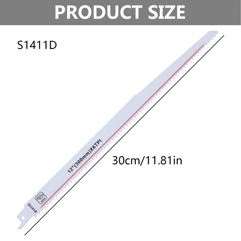 Lưỡi cưa chuyển động tịnh tiến bằng thép carbon cao S1411DF 300mm 12" Linh hoạt hiệu quả