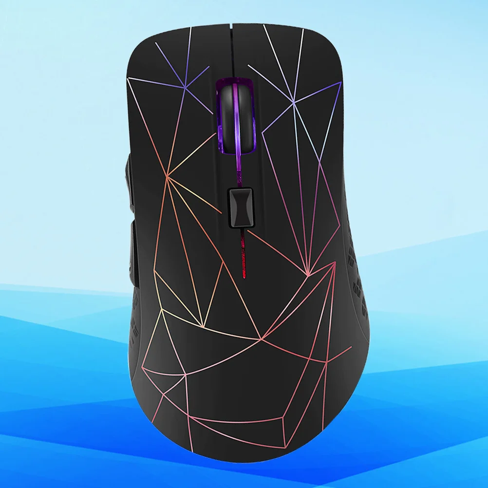 

1Pcs Wireless Mouse Dual Mode 5.0 2.4g Silent Rechargeable LED Light Ergonomic Portable Game Computer Mouse for Laptop Desktop