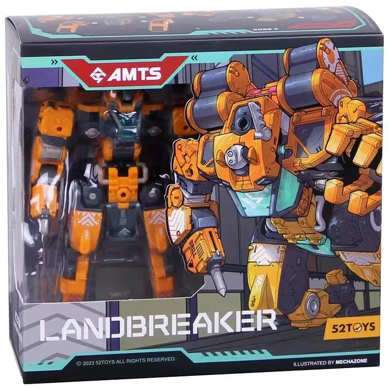 

In Stock Original 52TOYS MEGABOX MB-12 MB-12DE LANDBREAKER Deformation Robot Converting in Mecha and Cube Action Figures Toys