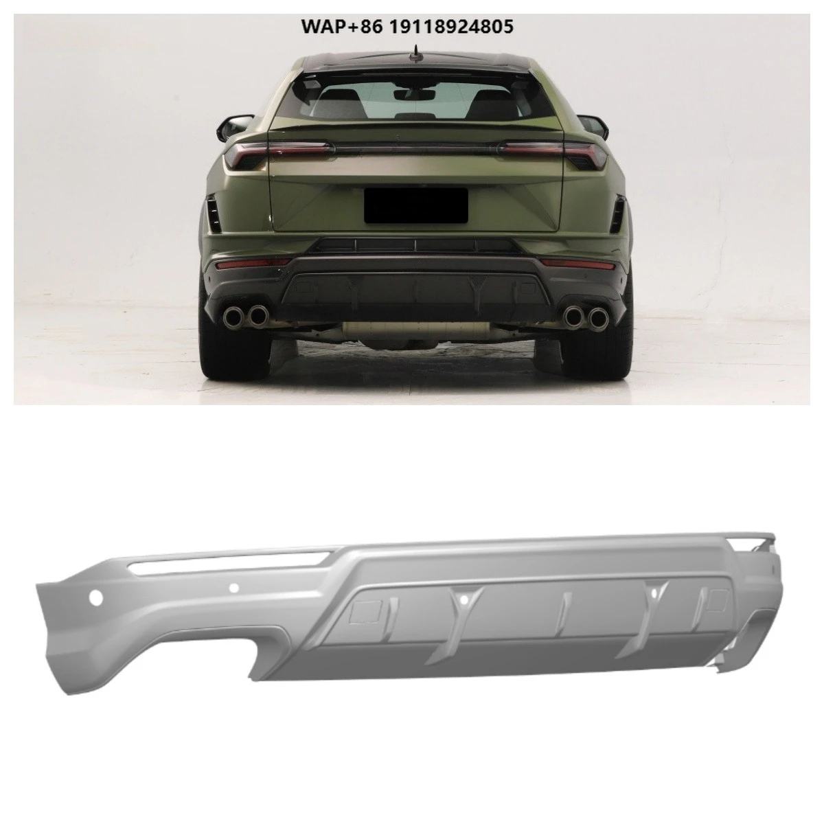 High Quality 23 Year Old Car Rear Bumper Suitable for Urus OEM Style Dry Carbon Fiber Diffuser
