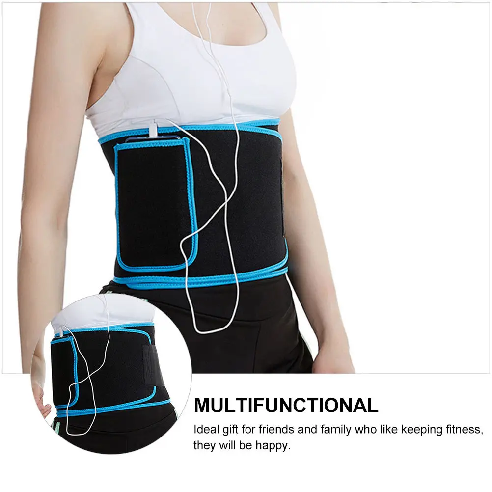 

1pc Sports Waist Waist Belt Adjustable Breathable Fitness Lumbar Strap For Running Workout Gym Training Support Gear