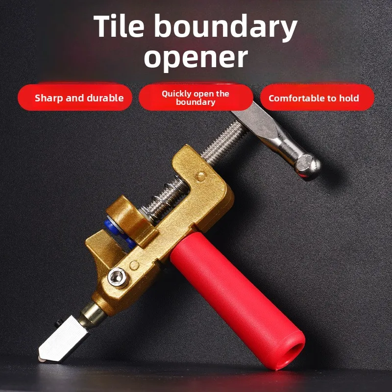 

New Cutting Tile Hand-held Boundary Opener, Factory Direct Sales Integrated Diamond Roller Cutting Knife Boundary Opener