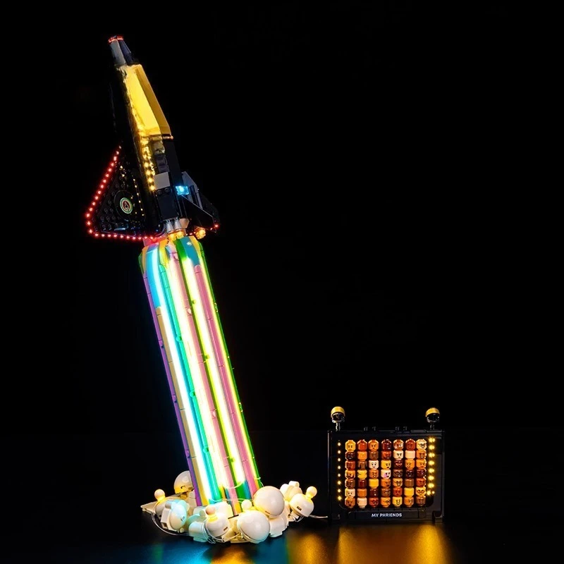 مجموعة إضاءة LED بدون نموذج مناسبة لـ LEGO فوق القمر مع Pharrell Williams 10391 (باستثناء مكعبات البناء) #5