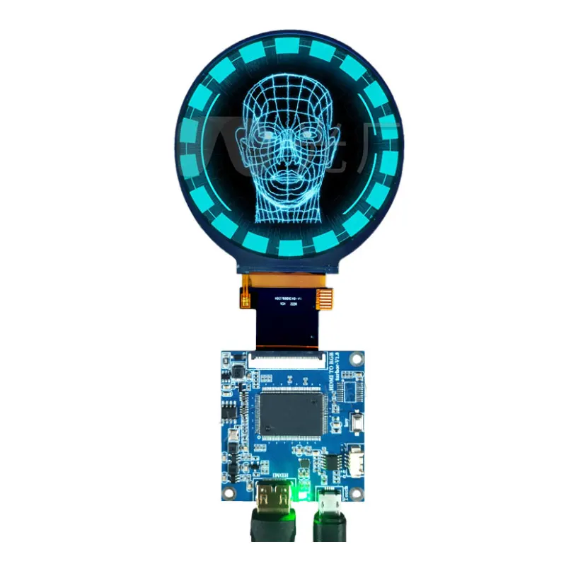 2.8 Inch 480X480 Resolutie Tft Rond Scherm 450 Helderheid 40 Pin Connector Rgb Interface St7701 S Driver Ic LCD-Scherm