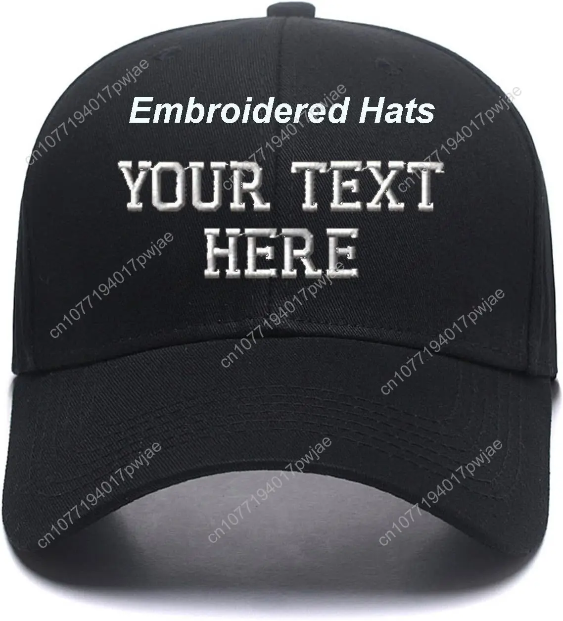 

Custom Embroidered Hats Your Own Text Curved Bill Hip Hop Snapback Baseball Hats