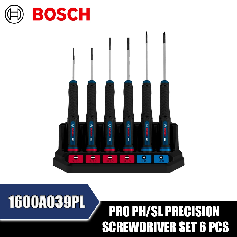 BOSCH 1600A039PL PRO PH/SL Precision Screwdriver Set 6PCS 1600A039PM PRO TX/TH/H Precision Screwdriver Set 6PCS Hand Tools