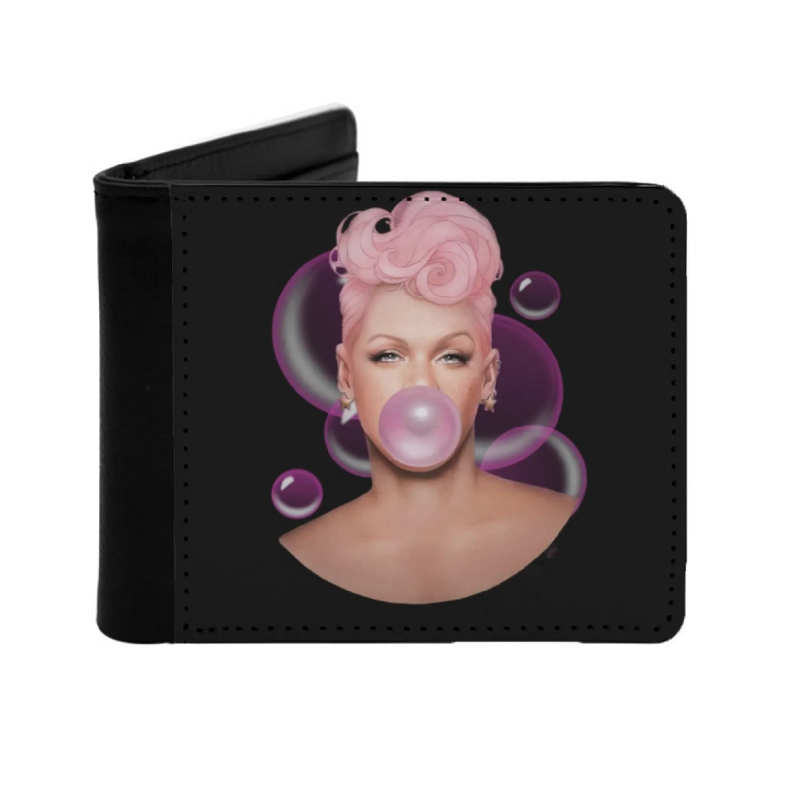 الصيف كرنفال الزاهي جولة الوردي P Nk P Nk 2023 2 قصيرة الرجال محافظ حامل بطاقة الائتمان الرجعية المحفظة الذكور محفظة من جلد Pu #1