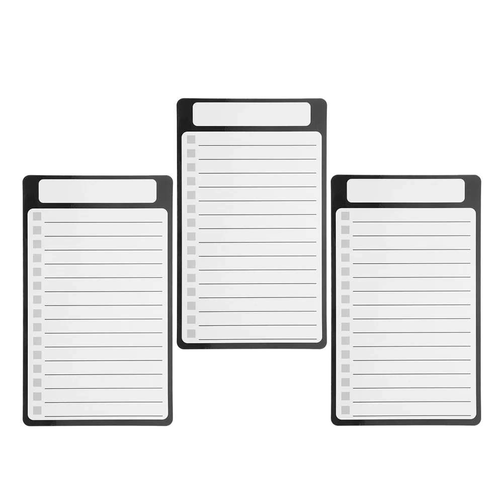 

3pcs Whiteboard Fridge Magnet Dry Erase Checklist Kids Adults Calendar Magnetic Boards Reusable Pet Writing Film Home