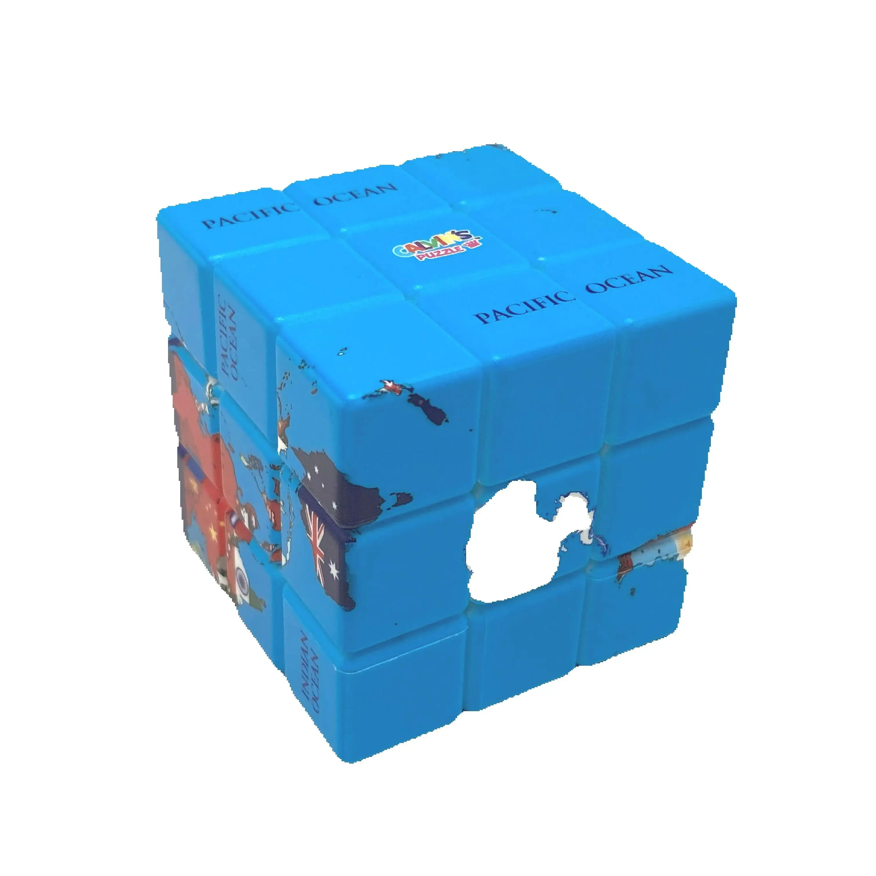 

Calvin Flag World Map 3x3 Magic Cube Strange Shape Magic Cube Puzzle Toy Children Gift Cubo Magico Puzzle