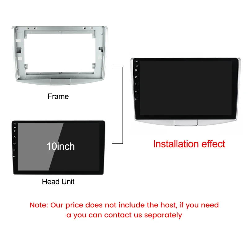 10 inch Car Radio Frame For Volkswagen Passat B6 B7 CC 2010-2018 Dash Mount Kit Install Panel Adapter Cover Fascia Cable Canbus