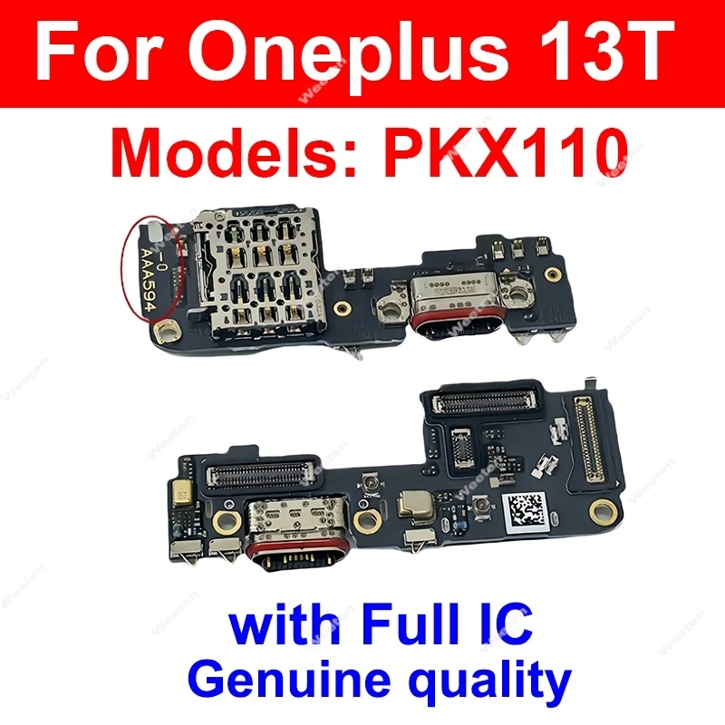 Płytka ładowania USB do OnePlus 1+ 12 12R 13 13R 13T, moduł ładowania USB, port ładowania USB, taśma flex, złącze do naprawy — zdjęcie produktu 5