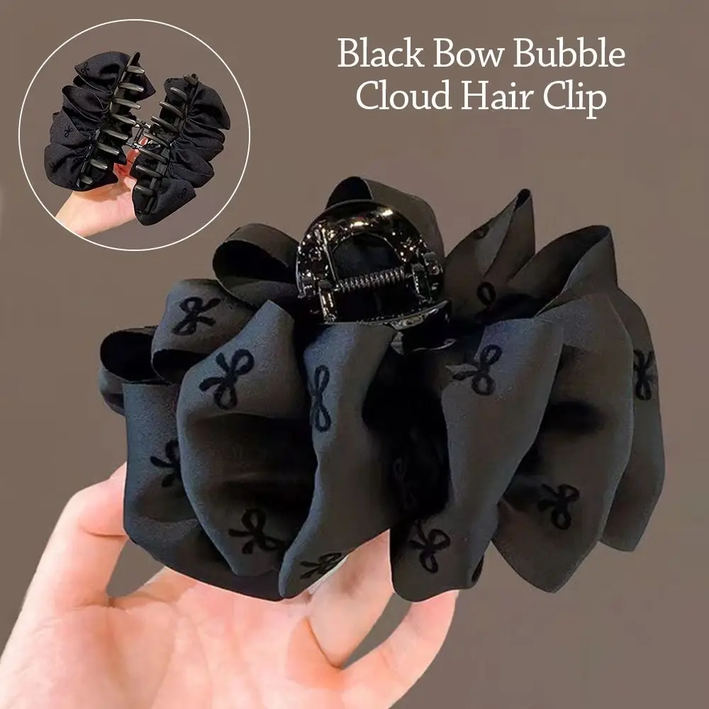 

Fashion Bowknot Hair Claw Elegant Headwear Hair Clips Hair Accessories Double-sided Hairpins Barrettes for Women Girls