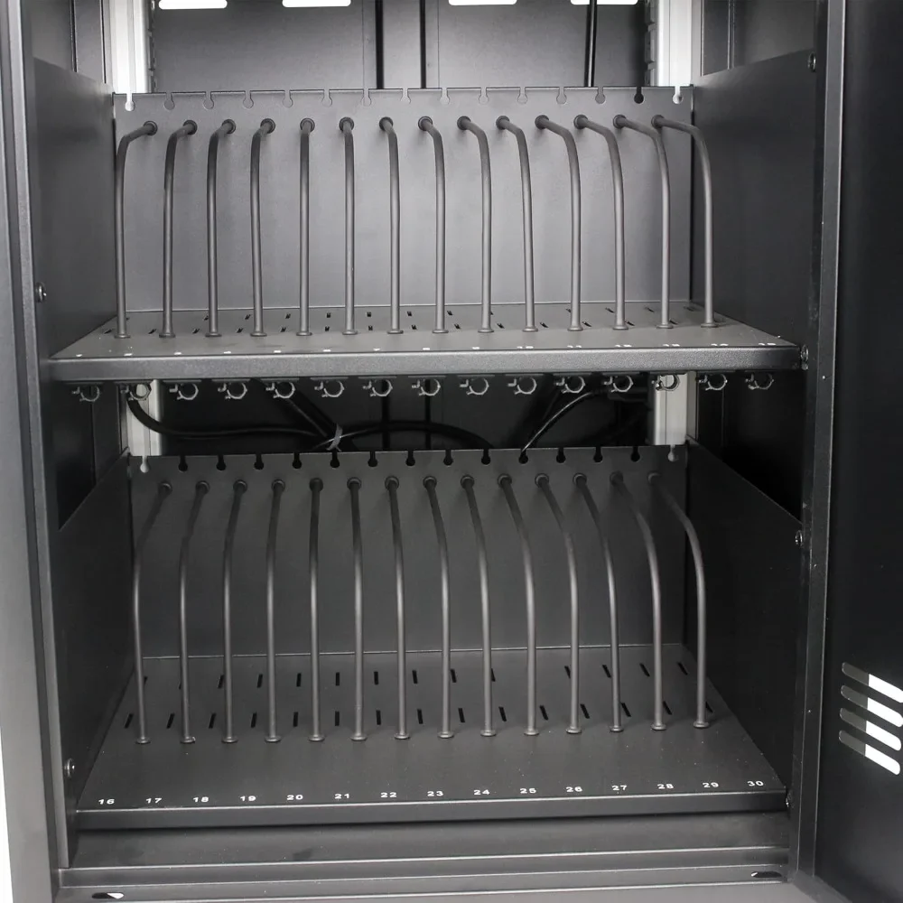 Laptop Charging Cart, Mobile Charging Station and Tablet Storage Cart for Up to 36 Units, with Charging Port Screen Size