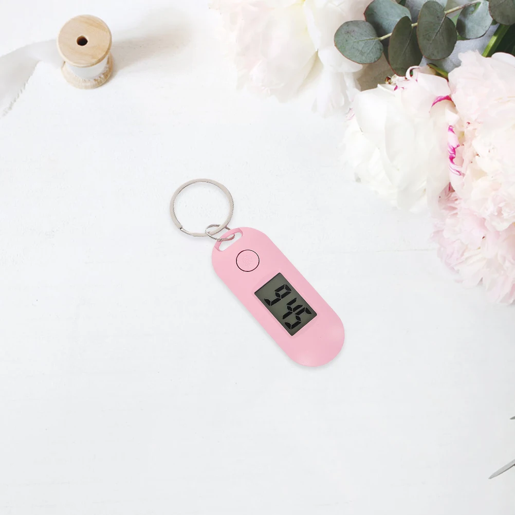 Mini montre porte-clés numérique lumineuse, Portable, fonctionnement silencieux, fonction Simple pour enfants étudiants, temps Compact en plein air, 2 pièces
