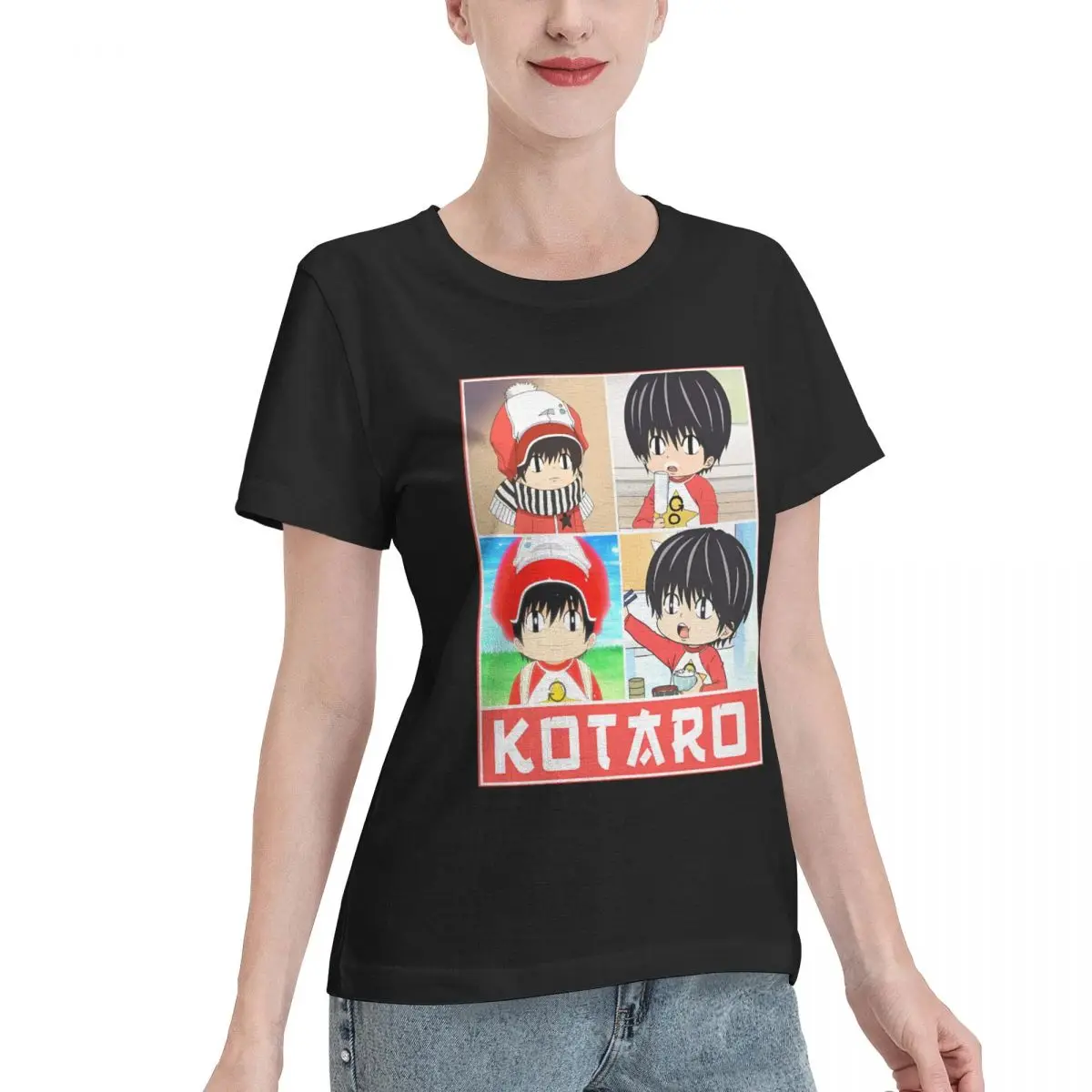 Fast Shipping Kotaro Lives Alone Women's T-shirt Jogging Home Casual Tee