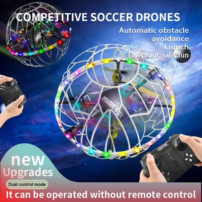 

4DRC V49 Drone for Soccer Competition WiFi Fpv Obstacle Avoidance Helicopter Fixed Height RC Flying Ball Toys Starter Gifts