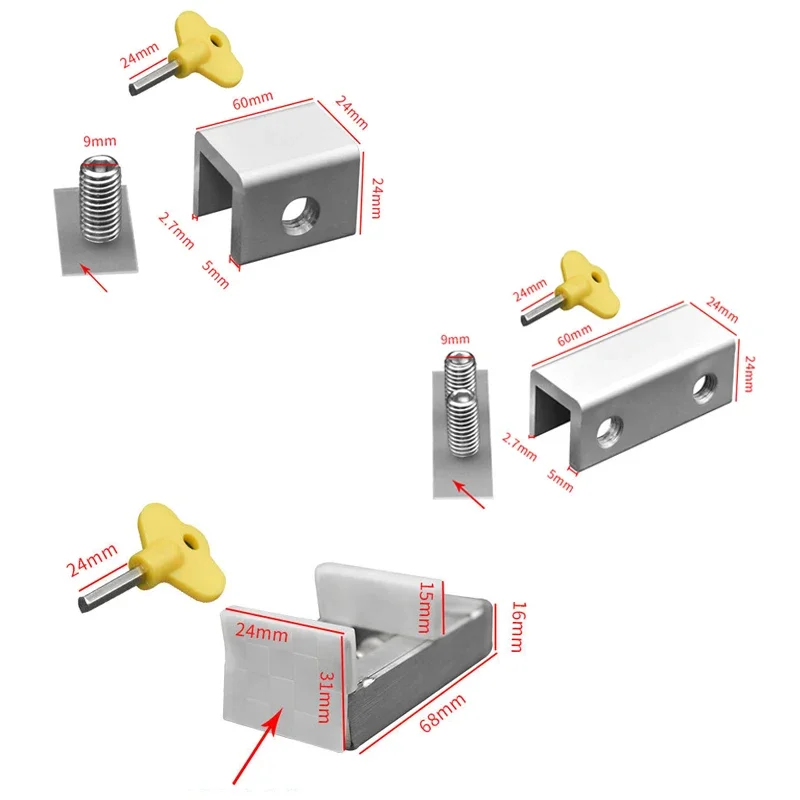 Stopper Cabinet Window Locks Straps Doors Security Anti-theft Safety For Kids Pets Non Punch Sliding Window Lock Hardware Tools