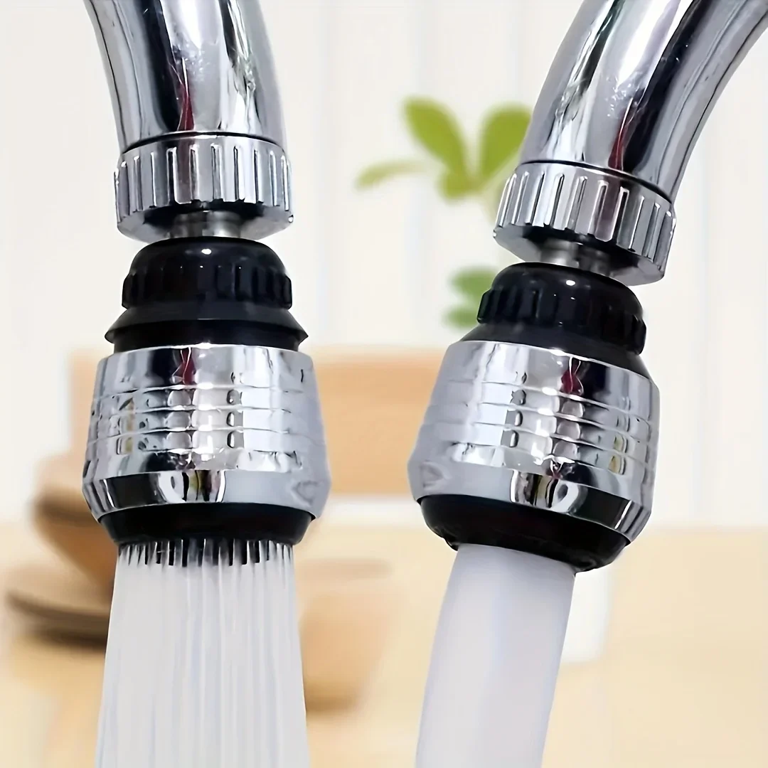 Dual-Modus-Wasserhahn mit Drehfunktion und Hochdruck – Spritz- und Auslaufgeschützt – Wassersparendes Küchen- und Badezimmerzubehör für Wohnmobile