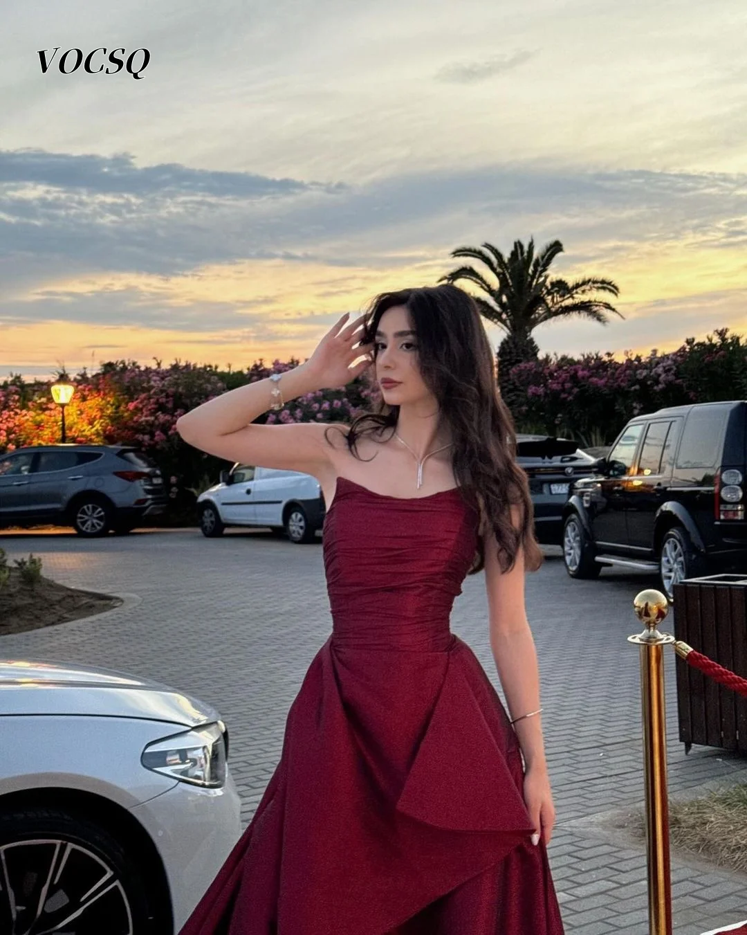 prom dresses 2025 burgundy Off-the-shoulder Burgundy Velvet Prom Dress 2025 Corset Back 16 / Blue