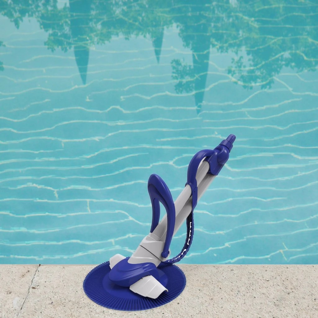 In-Ground Suction-Side Universal Swimming Pool Vacuum Cleaner With Flapper