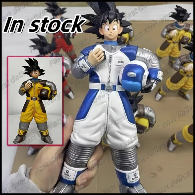 

Dragon Ball Anime Fihure Son Goku Figures Animation Peripheral Table Box Space Suit Hand Made Anime Model Birthday Gifts Toys