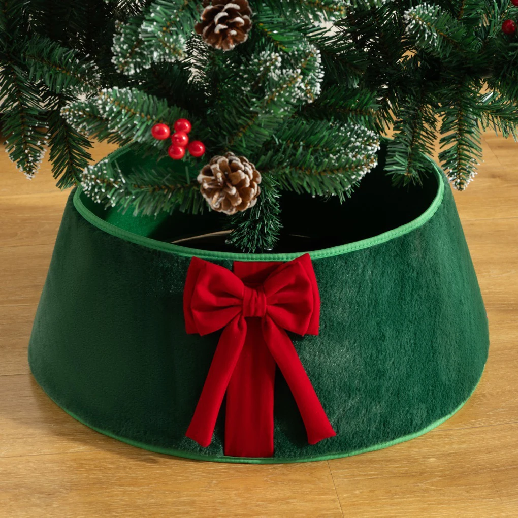 Christmas Tree Collar And Tree Stand Cover Set S Appearance Instantly Quickly Fold And Store Tree Skirt Collar