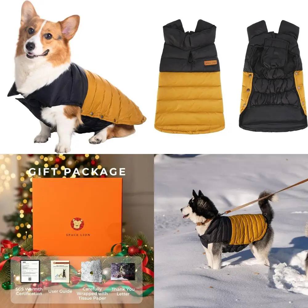 

Зимняя пуховая куртка для больших собак: легкая, прочная и регулируемая для холодной погоды.