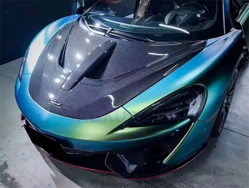 تستخدم لـ McLaren 720s N Style طقم هيكل السيارة الأمامي المستخدم لـ McLaren 720s كوبيه ألياف الكربون الجافة غطاء صندوق السيارة الأمامي طقم الجسم
