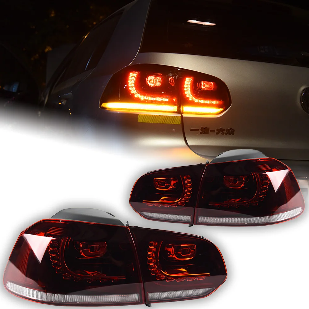 Car Lights For VW Golf 6 Led Tail Lamp Golf6 Mk6 Dynamic Signal Tail Light Animation Rear Stop Brake Reverse Auto Accessories