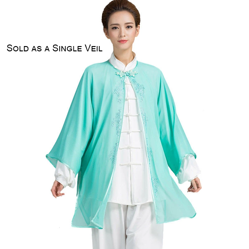 Women's Tai Chi Suit New Arrival Flowing Shawl Collar Martial Arts Training & Performance Wear Spring Autumn Lightweight Workout