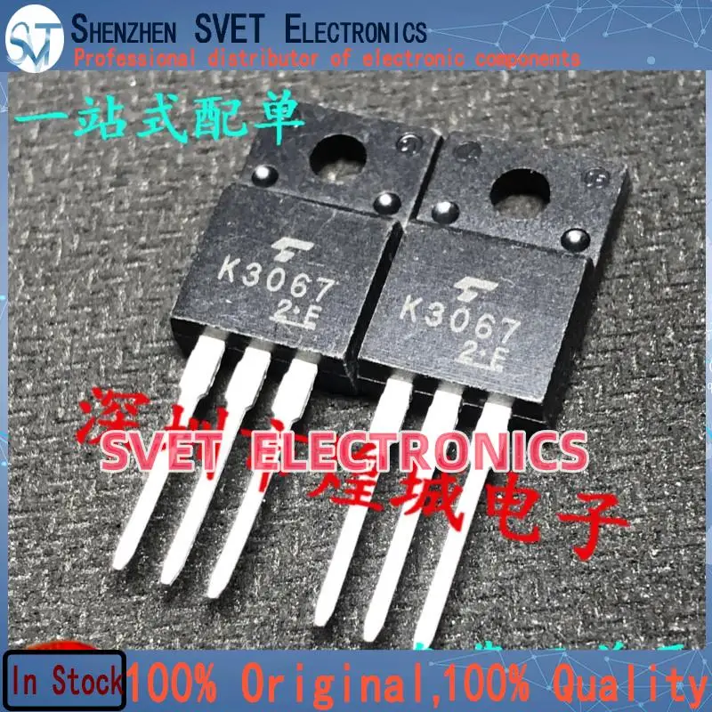 10PCS-50PCS  K3067 2SK3067  TO-220F 600V 2A   Original In Stock Fast shipping