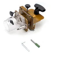 Woodworking Tool 2 In 1 Mortising Jig For Trimming Machine Slotting Bracket Invisible Fasteners Punch Locator Linear Track