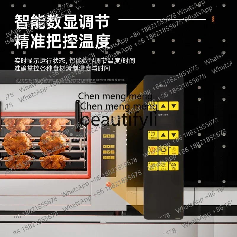 

Zi5556New arrive Rotating Fully Automatic Commercial Chicken Roaster Gas Electric Chicken Rack Oven