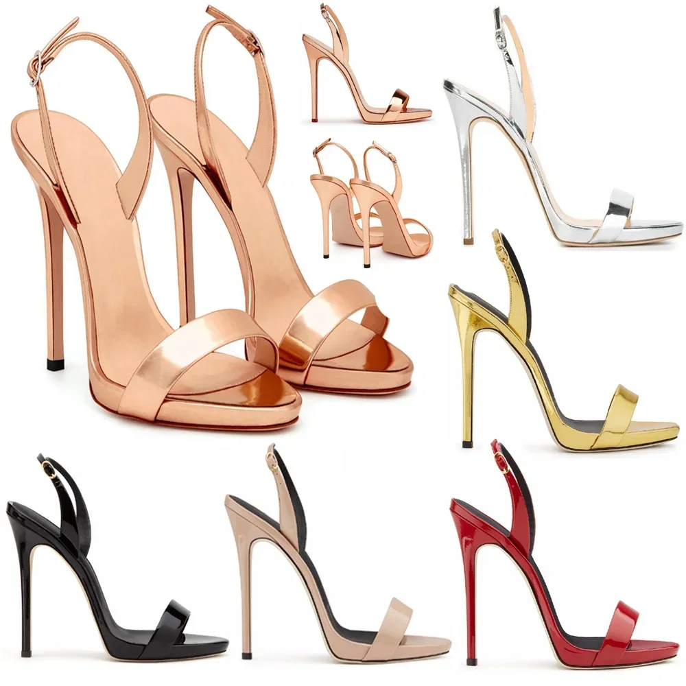 【Measure Your Feet Length Before Order】Elegant Luxury Designer Women Sandals High Heel Sling Back Sexy Luxry Lady Shoe F-SL-1