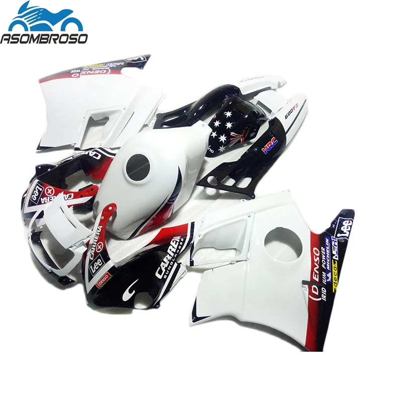 Suitable For Honda CBR600 F2 1991 1992 1993 1994 Motorcycle Fairing Kit cbr 600 91 92 93 94 White Black Bodywork fairings WY102