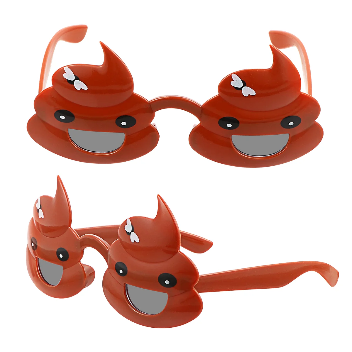 2 Pcs Poop Glasses Prom Accessories Novelty Props Prank Funny Party Supplies Eyeglasses Photo Halloween Child