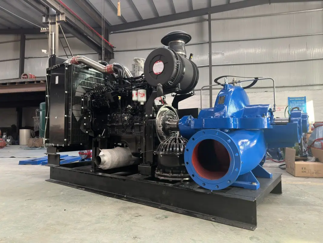 Engine Horizontal Centrifugal Pump with High Flow Rate Double Suction Pump for Agricultural Irrigation