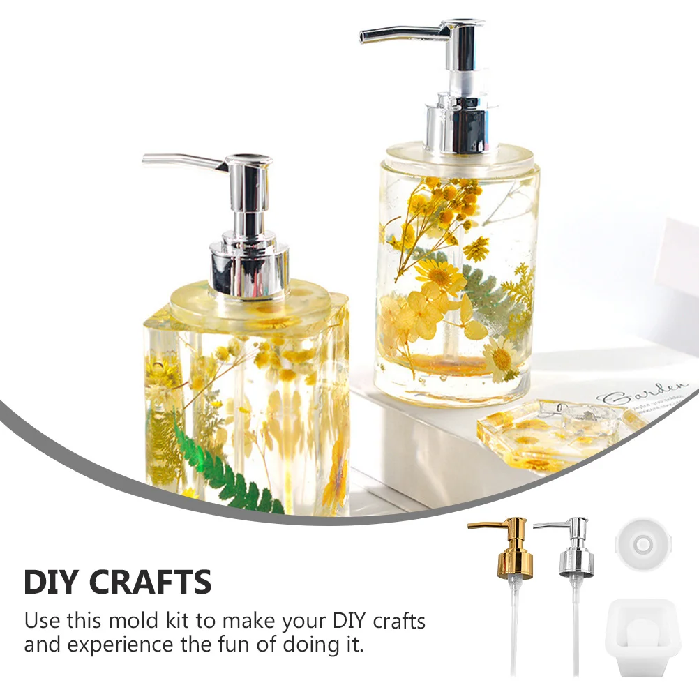 

1Set Crystal Epoxy Bottle DIY Mold Square Sub Bottle Making Kit Wear Resistant Easy Clean Perfect Tool Home Use