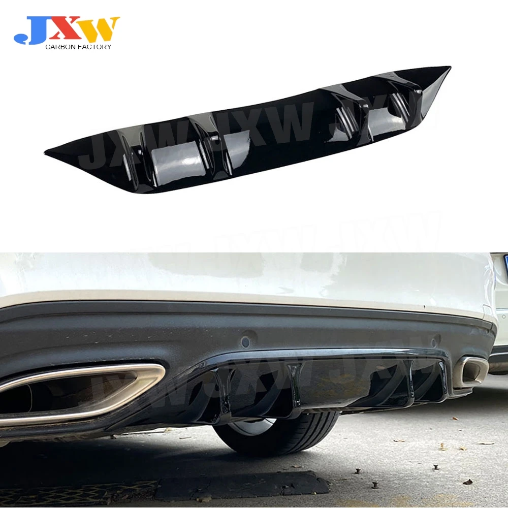 

ABS Car Rear Bumper Lip Diffuser Body Kits for Benz C Class W205 C200 C260 AMG Line Sport 2019-2021 Rear Diffuser Car Styling