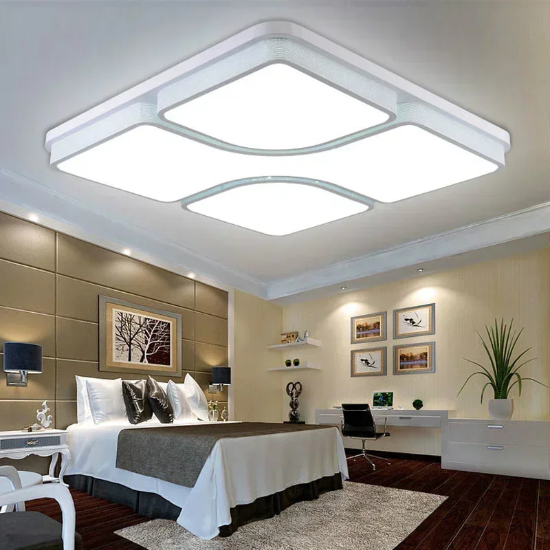 Modern Led ceiling lights for living room bedroom 24-54W square acrylic home ceiling lamps