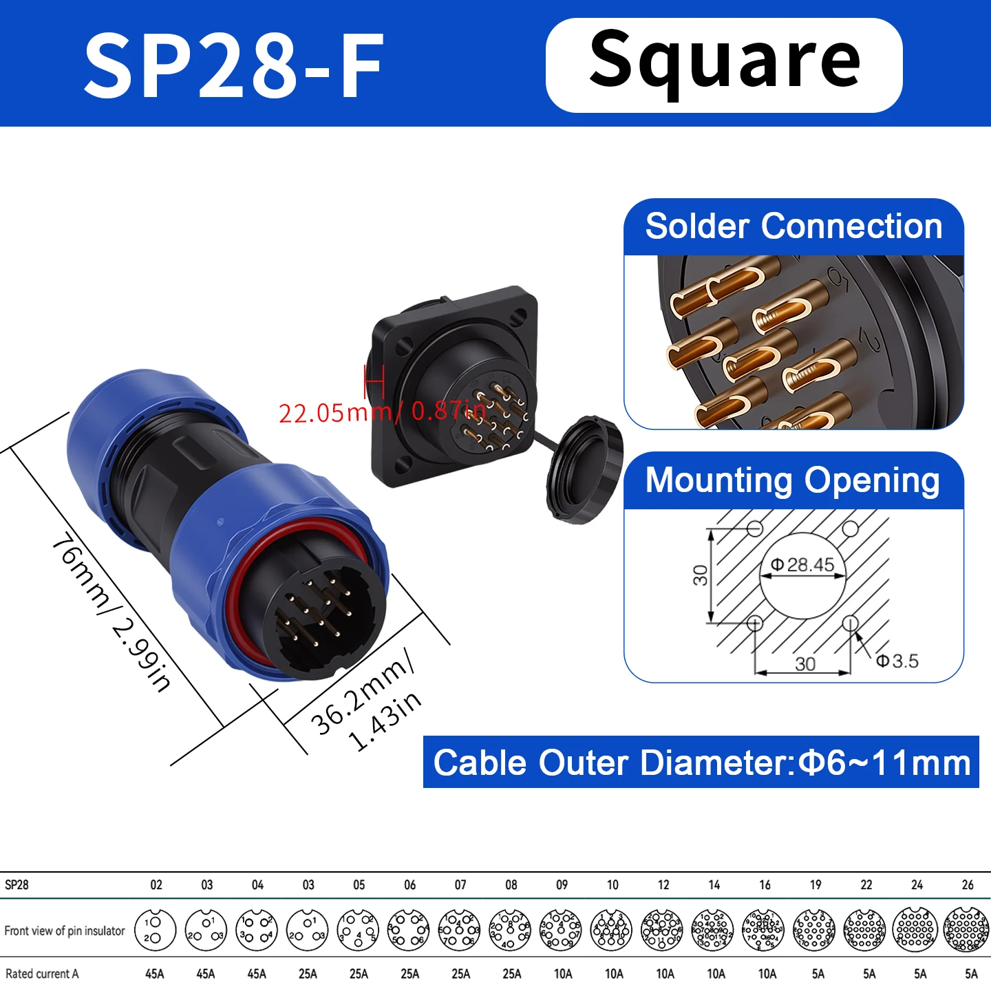 SP28-F Square
