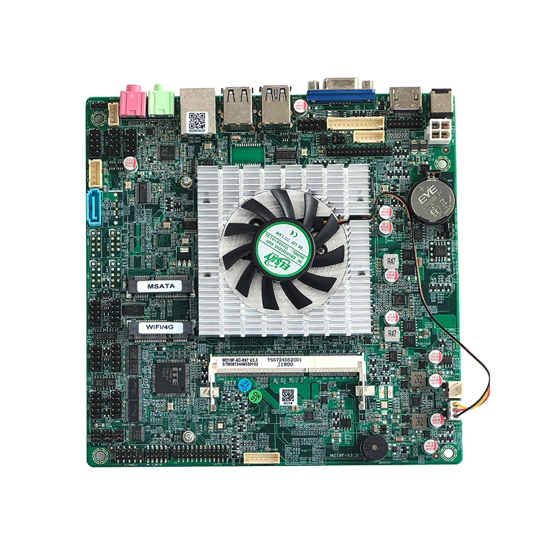 NEW Onboard N2840 Mini Itx Motherboard with Serial Port 2/6/10*COM Low Power Consumption 30W DC 12V Power Dual Display MSATA