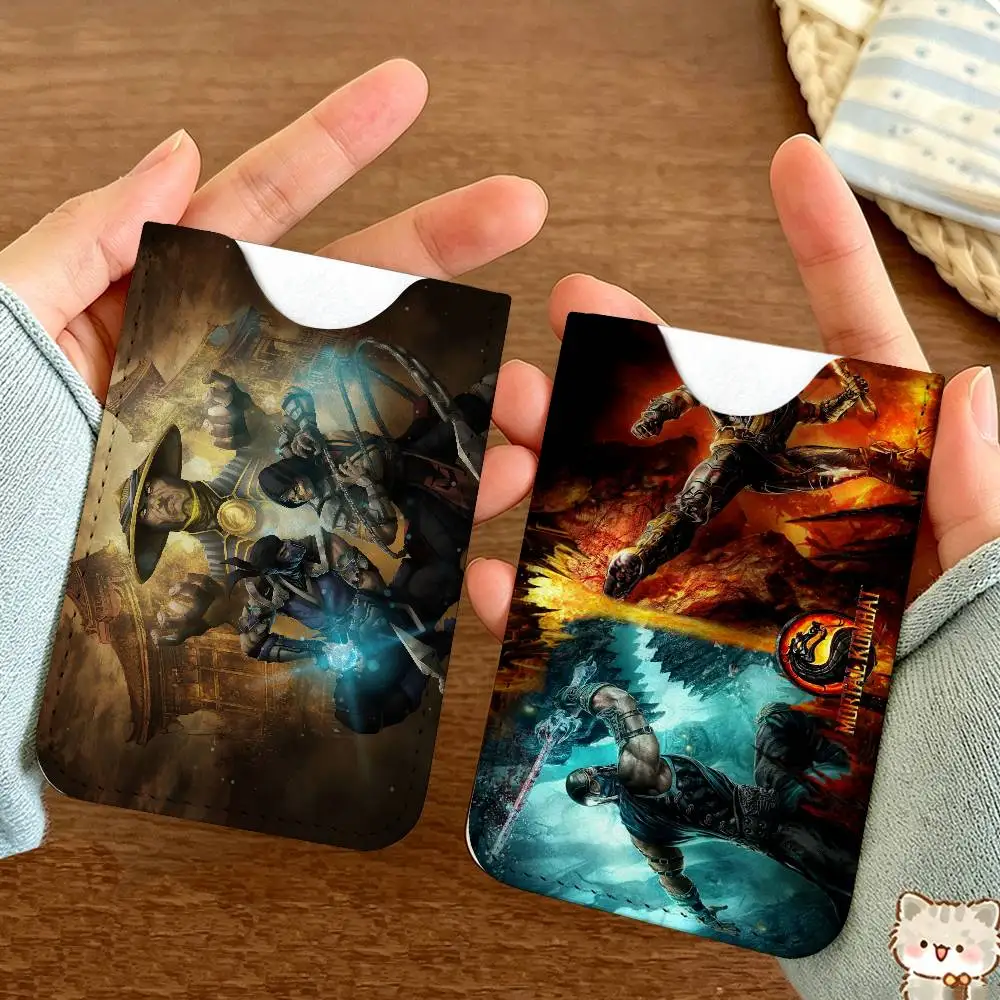 Video Game M-Mortal Kombat Credit ID Business Card Holder, Practical Pocket Gift for Outdoor Driving & Daily Use